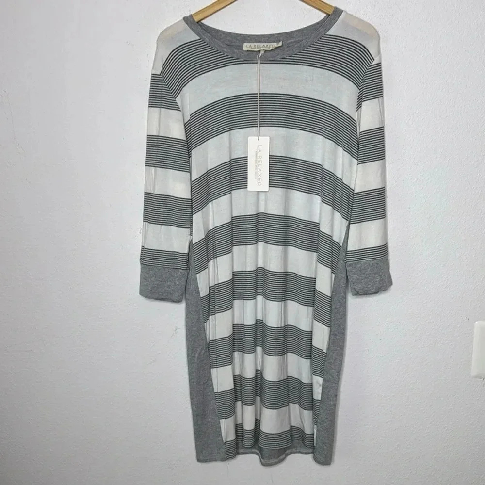 LA RELAXED large modal/spandex gray dress large dress NWT